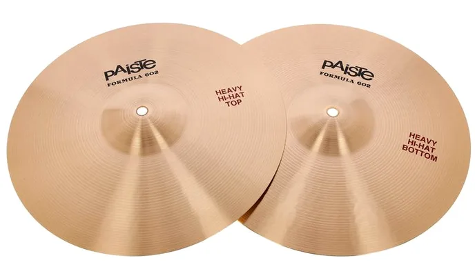 Paiste 14" 602 Heavy Hi Hat, vue de face, photo 2