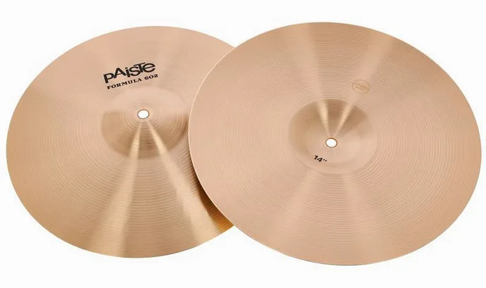 Paiste 14" 602 Heavy Hi Hat, vue de dessus, photo 3