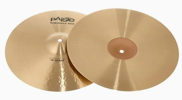 Paiste 14" 602 Mod. Essentials Hi-Hat, vue de dessus, photo 3