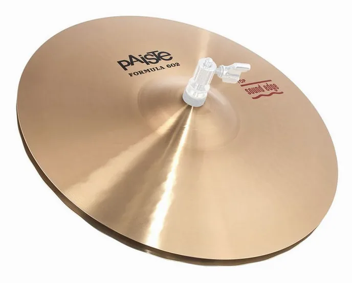 Paiste 14" 602 Sound Edge Hi Hat, vue de près, de face