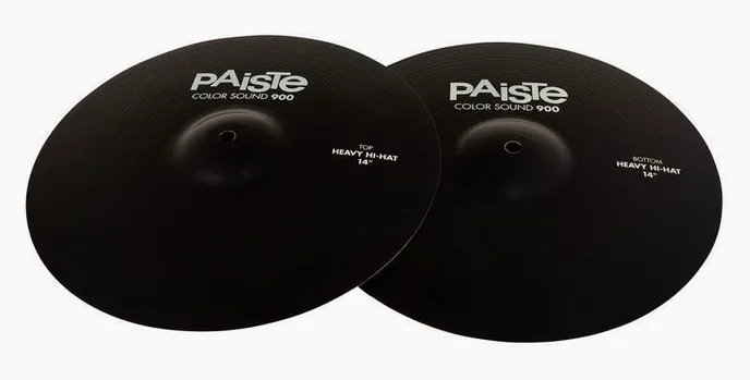 Paiste 14" 900 Color Heavy Hi-Hat BK, vue de face, photo 2