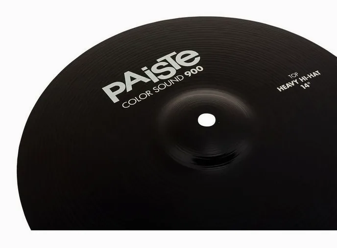 Paiste 14" 900 Color Heavy Hi-Hat BK, vue de trois quarts, photo 4