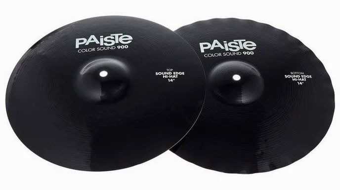 Paiste 14" 900 Color SE Hi-Hat BK, sur fond neutre, photo 2