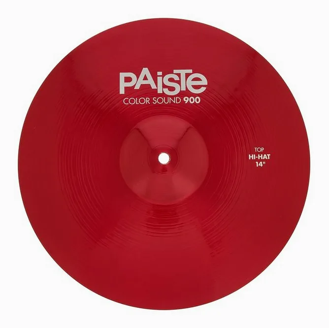 Paiste 14" 900 Color Sound Hi-Hat RD, vue de face, photo 4