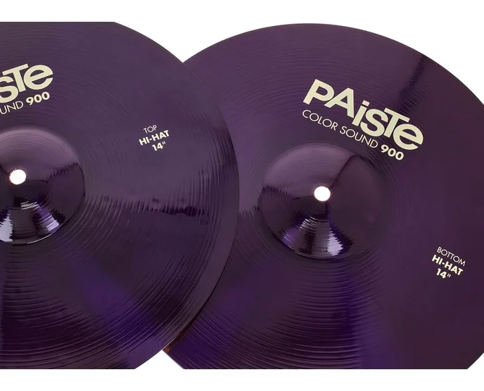 Paiste 14" 900 Colour Sound HH PRP, sur fond neutre, photo 4