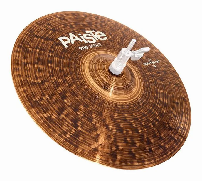 Paiste 14" 900 Series Heavy Hi-Hat, vue de près, de face