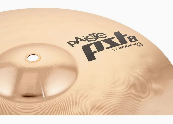 Paiste 14" PST8 Reflector Medium H-H, sur fond neutre, photo 4