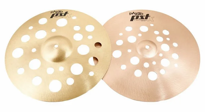 Paiste 14" PSTX Swiss Flanger Stack, vue de dessus, photo 2