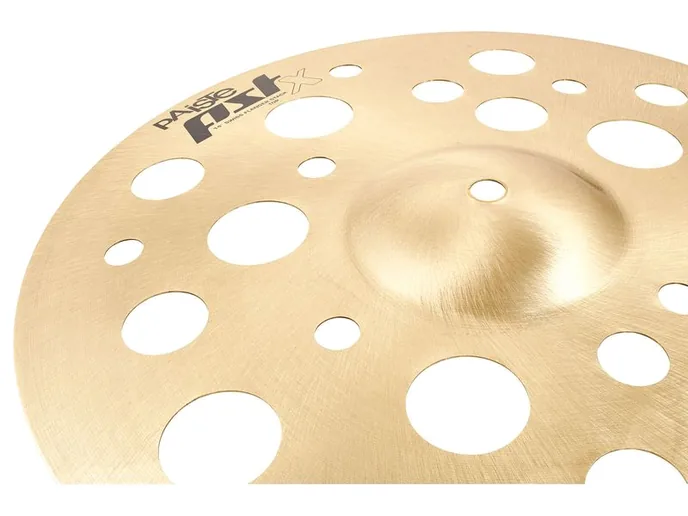 Paiste 14" PSTX Swiss Flanger Stack, vue de trois quarts, photo 3
