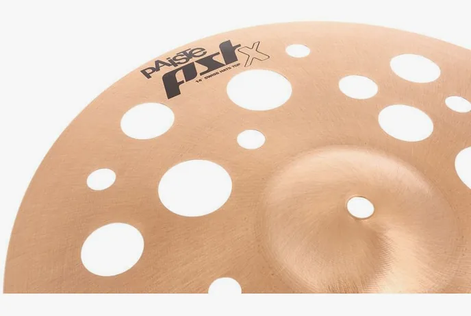 Paiste 14" PSTX Swiss Hats, vue de profil, photo 4