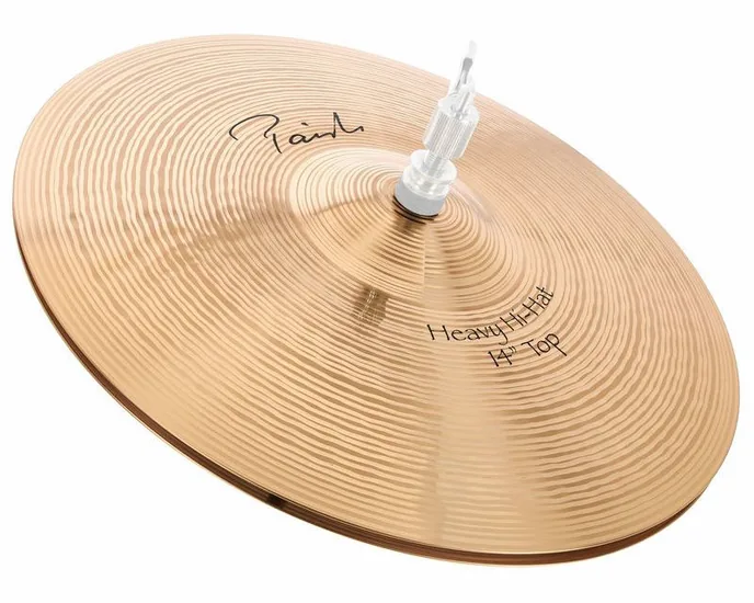 Paiste 14" Signature Heavy Hi-Hat, de face sur fond neutre