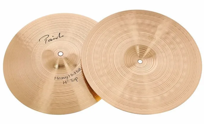 Paiste 14" Signature Heavy Hi-Hat, vue de trois quarts, photo 3