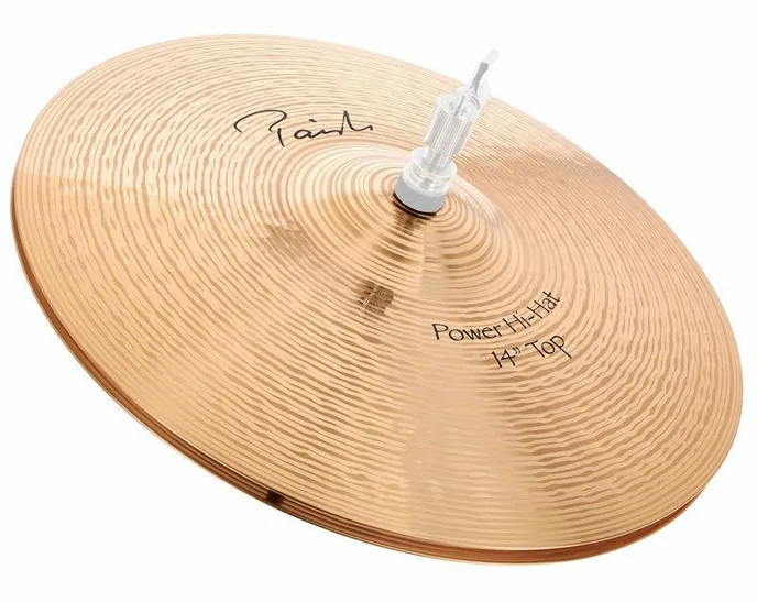 Paiste 14" Signature Power Hi-Hat, de face sur fond neutre