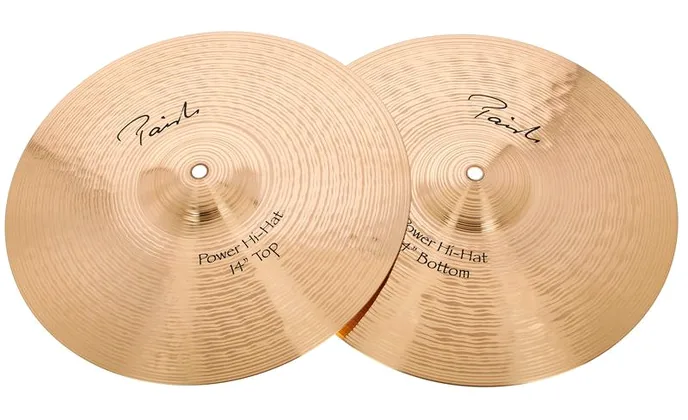 Paiste 14" Signature Power Hi-Hat, sur fond neutre, photo 2