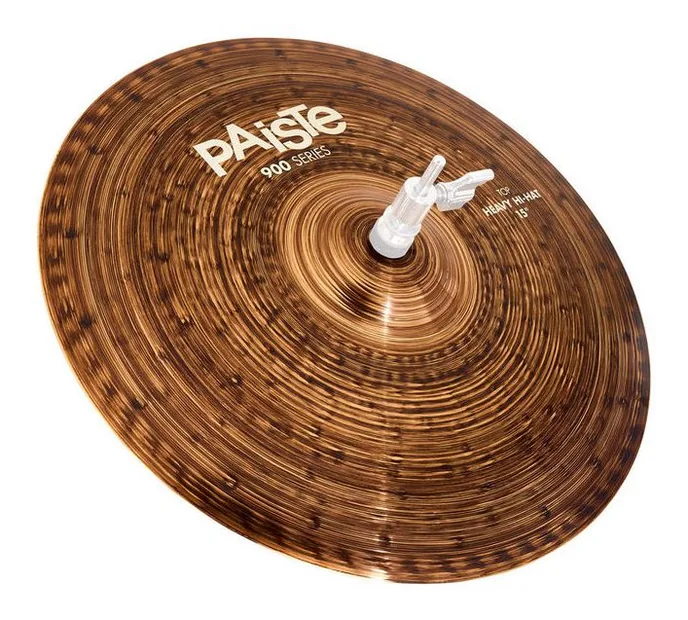 Paiste 15" 900 Series Heavy Hi-Hat, de face sur fond neutre