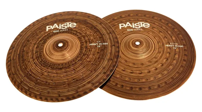 Paiste 15" 900 Series Heavy Hi-Hat, sur fond neutre, photo 2