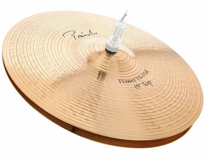 Paiste 15" Signature Power Hi-Hat, sur fond neutre