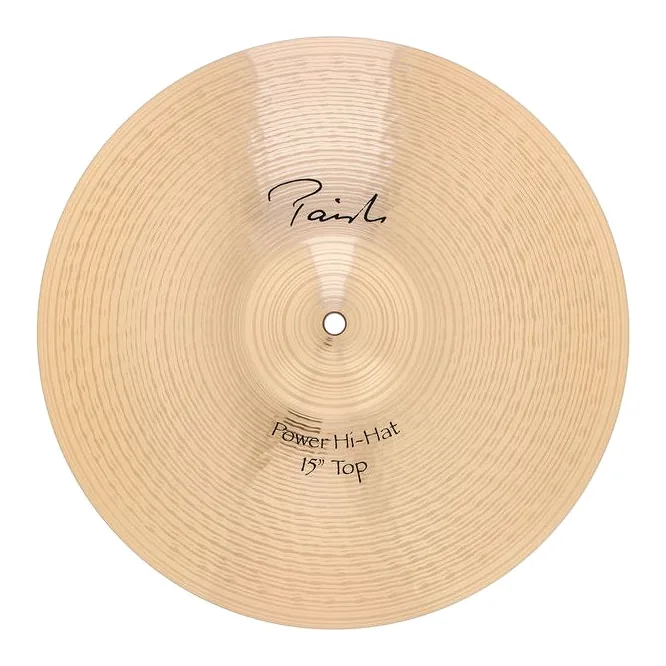 Paiste 15" Signature Power Hi-Hat, vue de dessus, photo 4