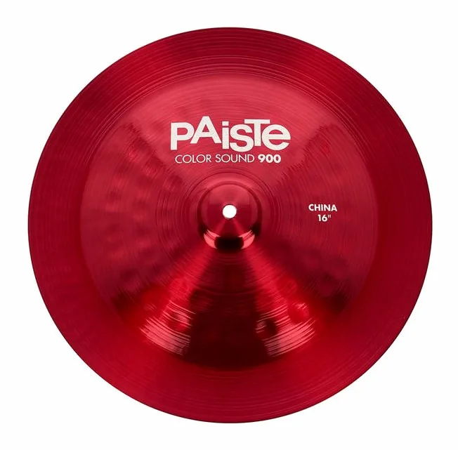 Paiste 16" 900 Color Sound China RED, vue de près, photo 2