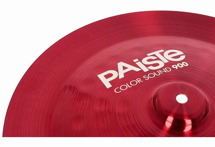 Paiste 16" 900 Color Sound China RED, vue de dessus, photo 4