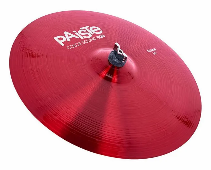 Paiste 16" 900 Color Sound Crash RED, vue de face
