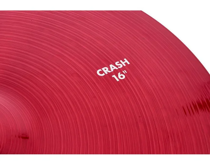 Paiste 16" 900 Color Sound Crash RED, vue de trois quarts, photo 3