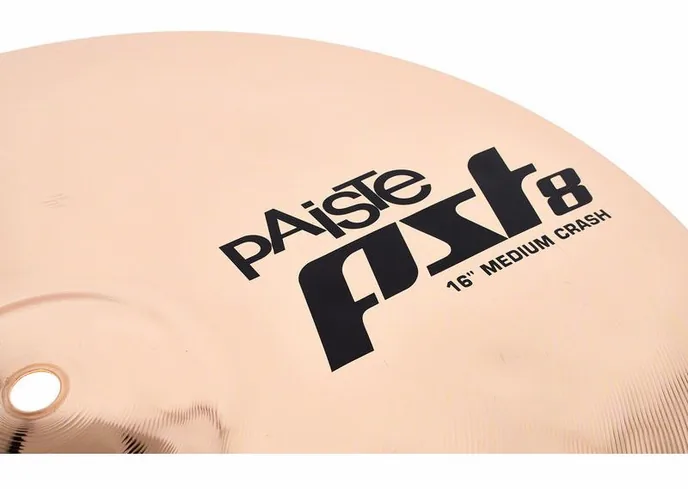 Paiste 16" PST8 Reflector Mediu Crash, vue de profil, photo 3