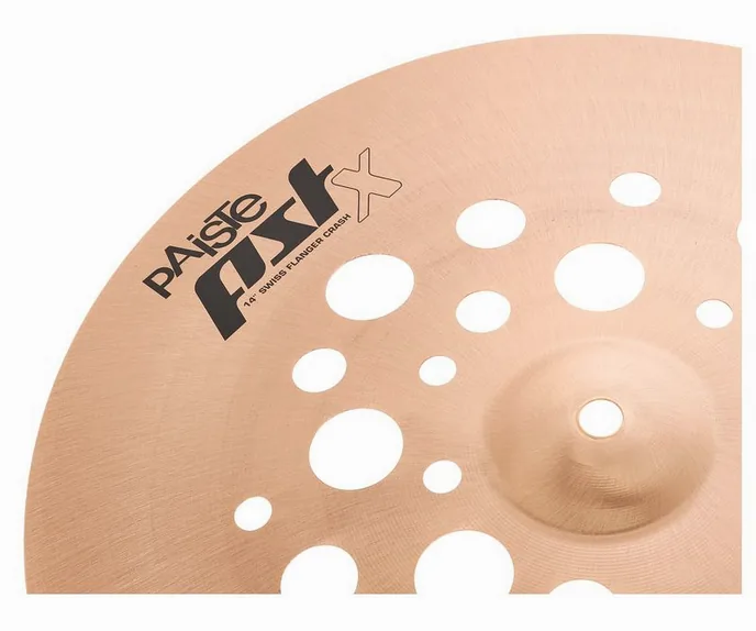 Paiste 16" PSTX Swiss Flanger Crash, vue de face, photo 3
