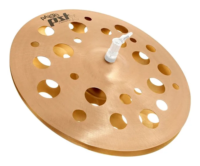 Paiste 16" PSTX Swiss Hats, vue de près, de face