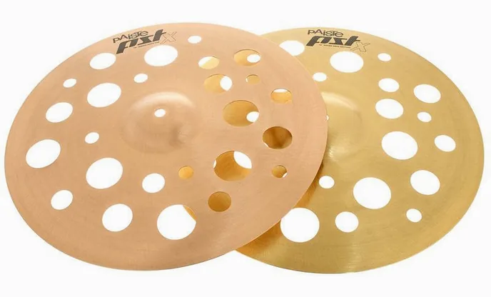 Paiste 16" PSTX Swiss Hats, vue de trois quarts, photo 2