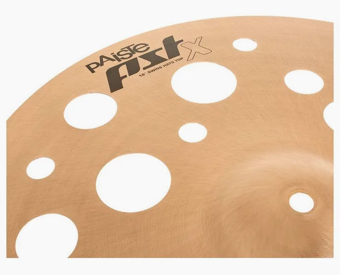 Paiste 16" PSTX Swiss Hats, vue de face, photo 4