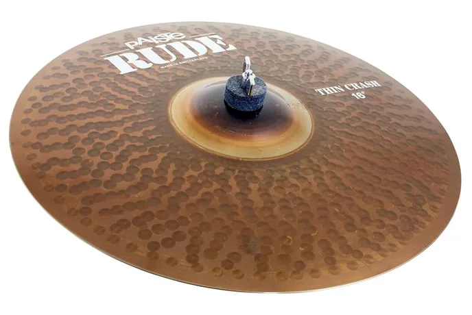 Paiste 16" Rude Thin Crash, vue de près, de face