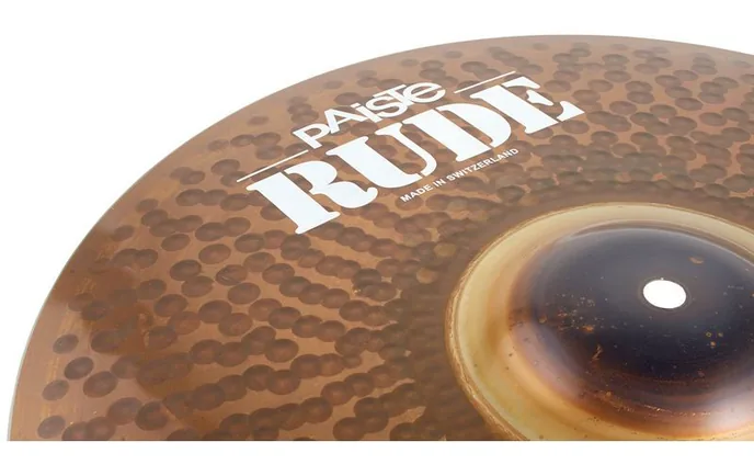 Paiste 16" Rude Thin Crash, vue de trois quarts, photo 3