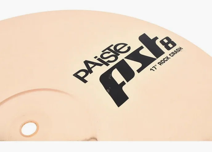 Paiste 17" PST8 Reflector Rock Crash, vue de dessus, photo 3