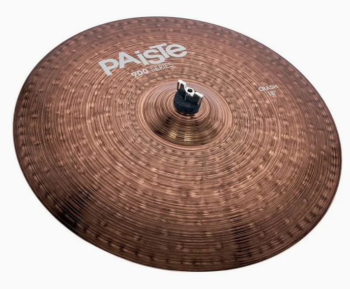 Paiste 18" 900 Series Crash, de face sur fond neutre