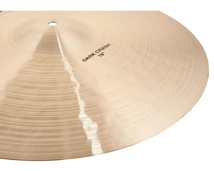 Paiste 18" Masters Dark Crash, vue de trois quarts, photo 4