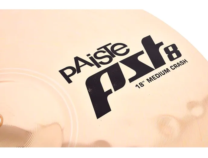 Paiste 18" PST8 Reflector Med. Crash, vue de profil, photo 3