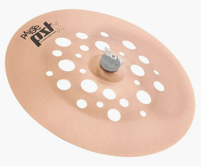 Paiste 18" PSTX Swiss Flanger Crash, vue de face