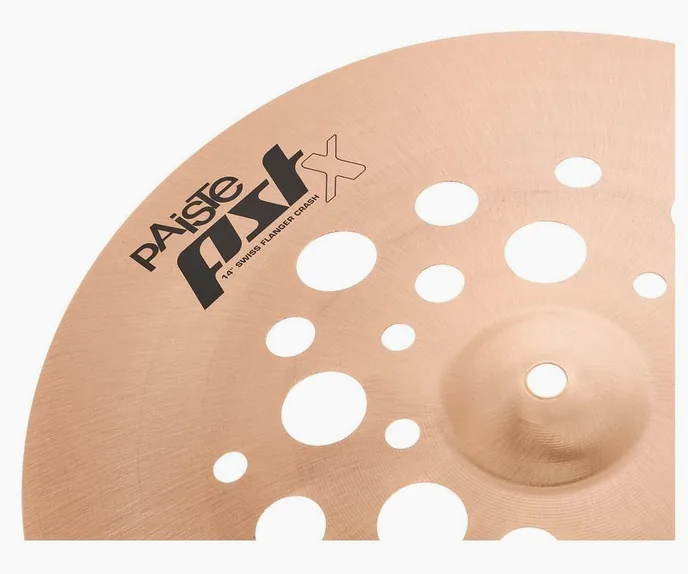 Paiste 18" PSTX Swiss Flanger Crash, vue de face, photo 3
