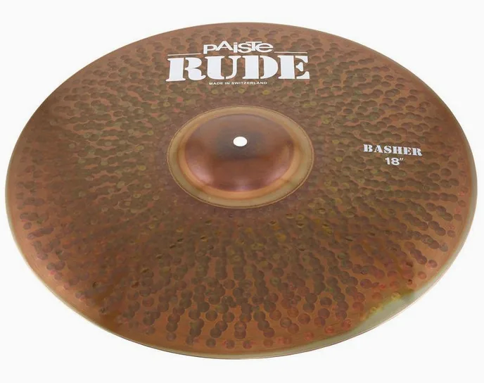 Paiste 18" Rude Basher, de face sur fond neutre