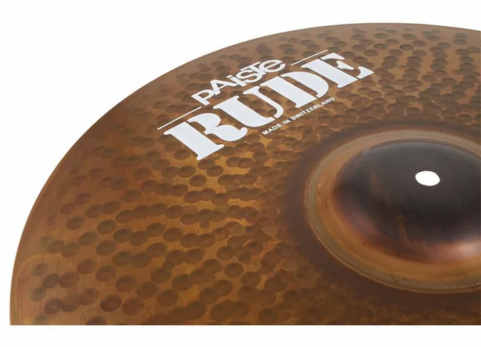 Paiste 18" Rude Thin Crash, vue de trois quarts, photo 3