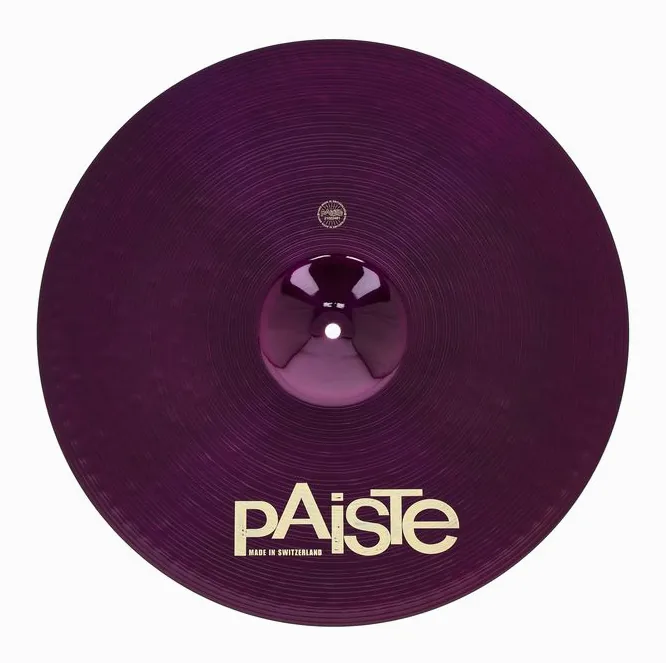 Paiste 19" 900 Color Sound Crash PRP, vue de dessus, photo 3