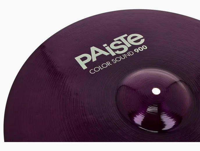 Paiste 19" 900 Color Sound Crash PRP, sur fond neutre, photo 4