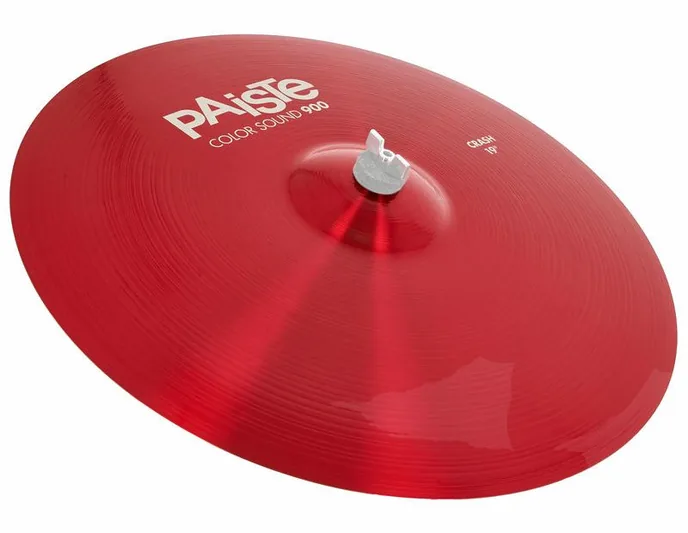 Paiste 19" 900 Color Sound Crash RED, vue de près, de face