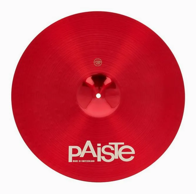 Paiste 19" 900 Color Sound Crash RED, vue de face, photo 2