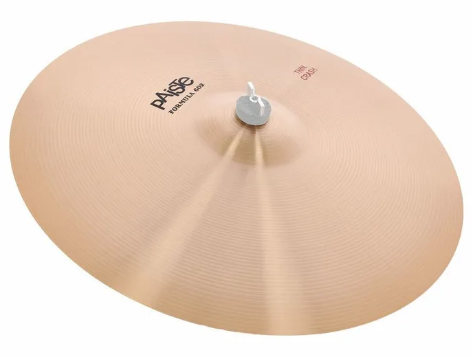 Paiste 19" Thin Crash 602 Series, de face sur fond neutre