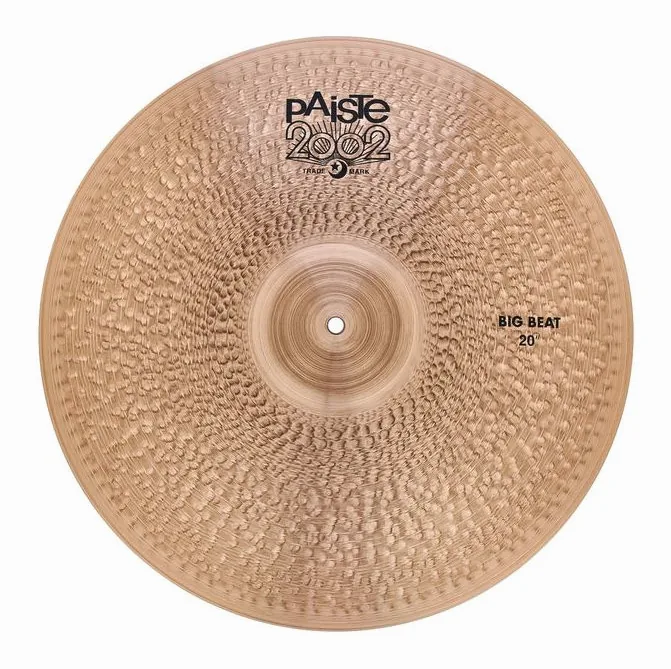 Paiste 20" 2002 Black Big Beat Cymbal, sur fond neutre, photo 2