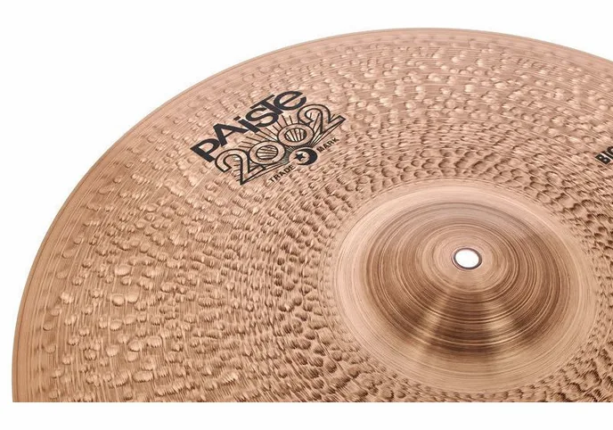 Paiste 20" 2002 Black Big Beat Cymbal, vue de profil, photo 4