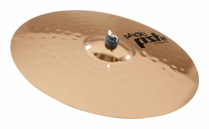 Paiste 20" PST8 Reflector Medium Ride, de face sur fond neutre