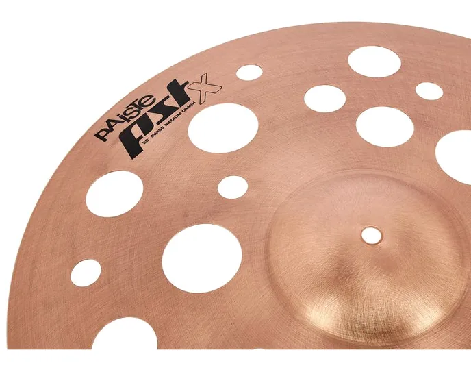 Paiste 20" PSTX Swiss Medium Crash, sur fond neutre, photo 3